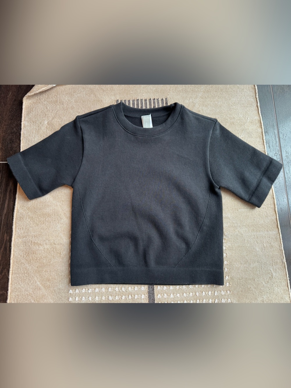 NEW Everlane Ribbed Seamless Crop Tee in M/L
